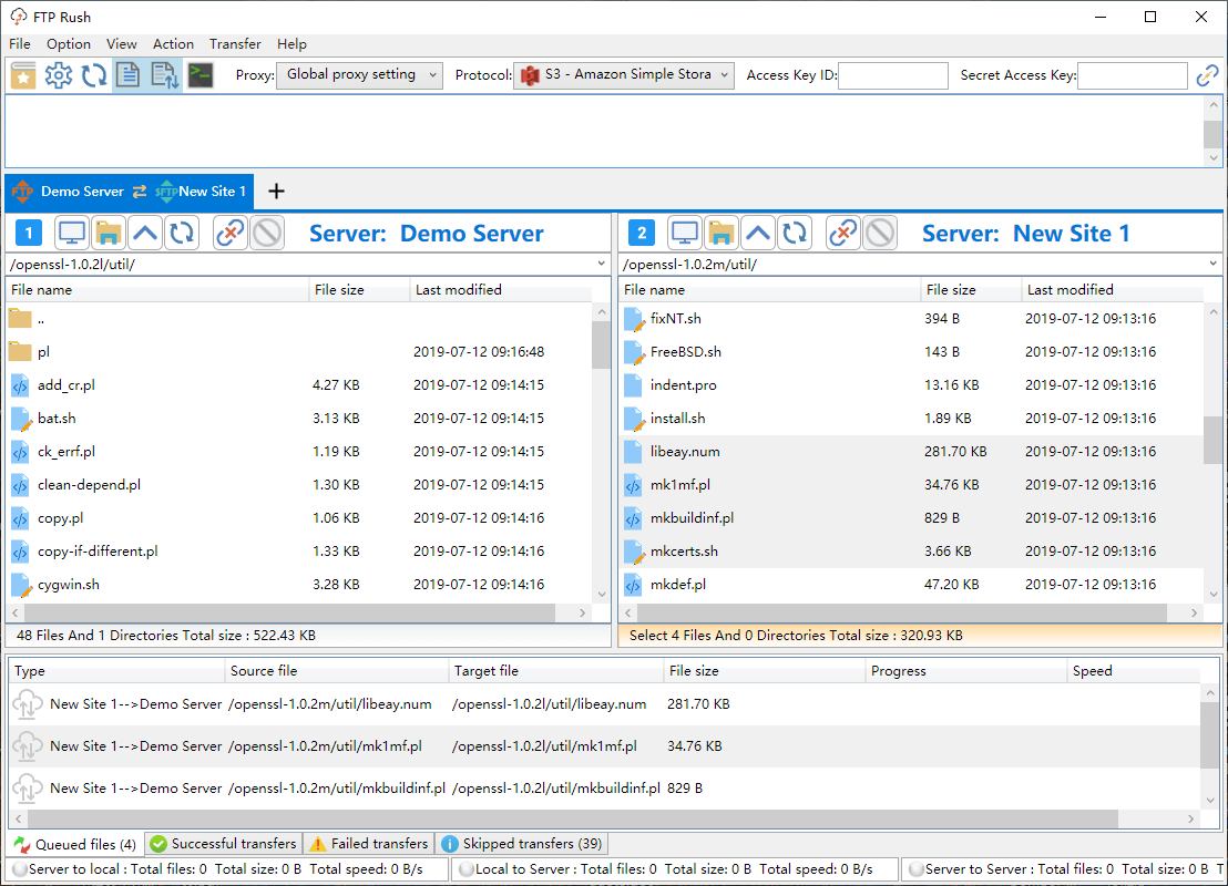 FTP Rush 一款免费的FTP客户端软件